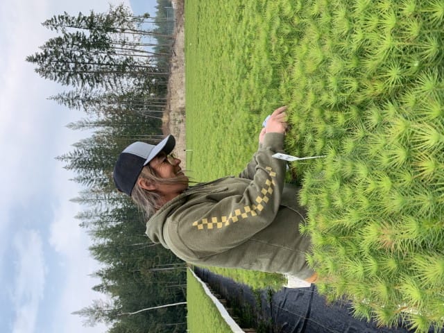 The whole team, including the do, are commited to safety here at Mt. Ida Nursery in Salmon Arm, British Columbia.